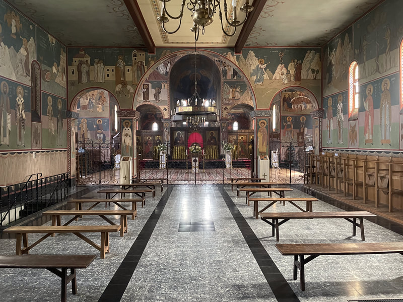 Kościół bizantyjski Chevetogne. Belgia. 