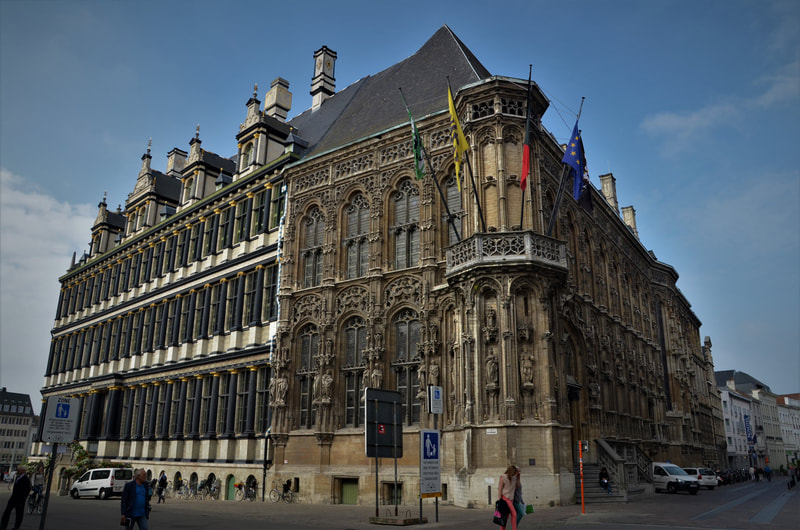 Ratusz w Gandawie. Belgia. Town Hall in Ghent. Belgium. 