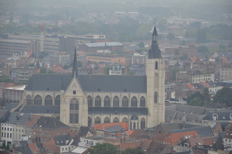 Dzwonnica katedry św. Rumbolda w Mechelen. Belgia. 