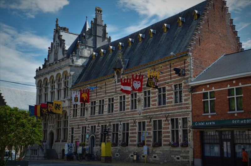 Town hall and cloth hall
in Zoutleeuw in Belgium. 
